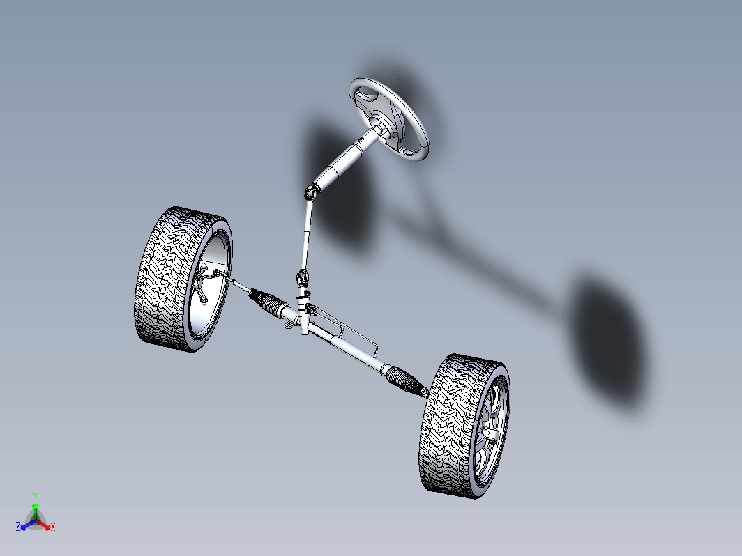 转向齿条系统结构 Steering rack system