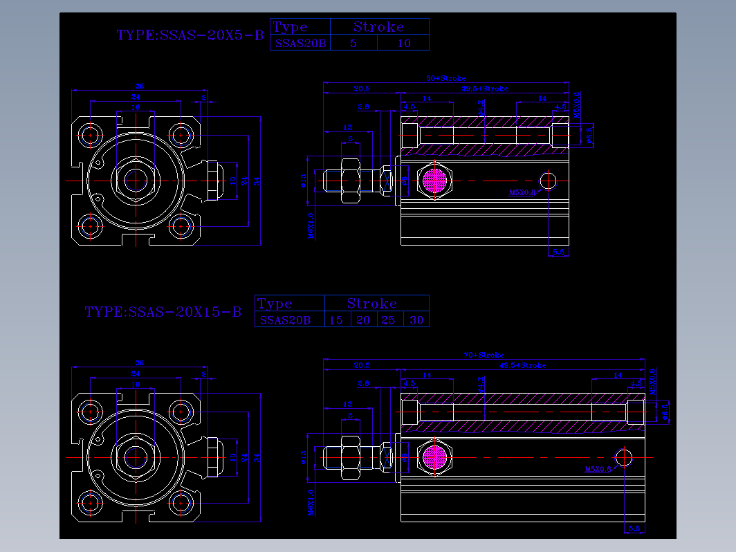 SDA气缸 83-SSA-20-SW