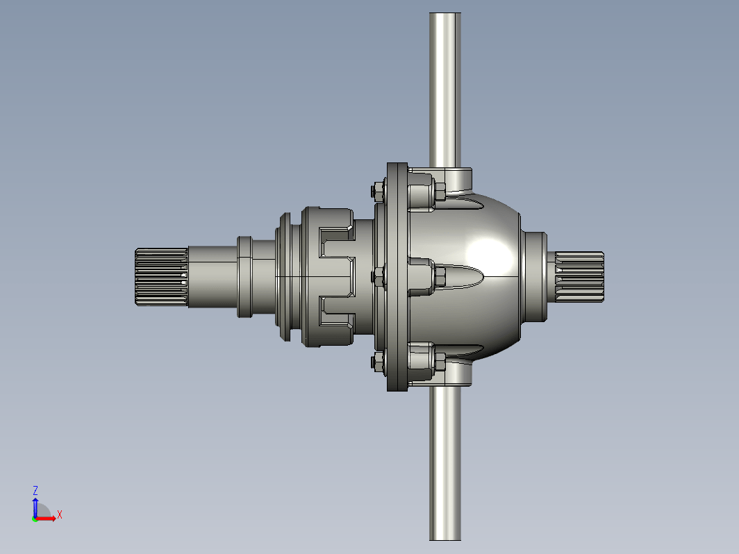 汽车差速器变速箱 3D CAD 模型