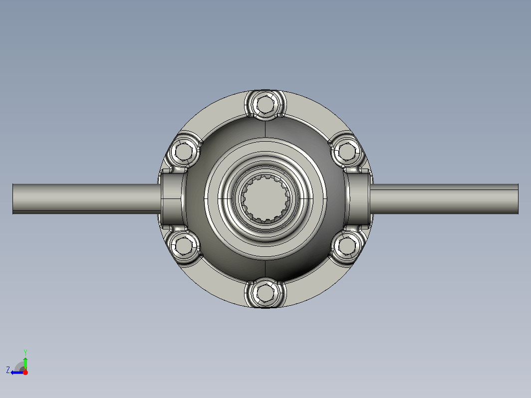 汽车差速器变速箱 3D CAD 模型