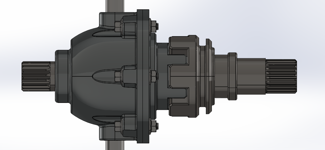 汽车差速器变速箱 3D CAD 模型