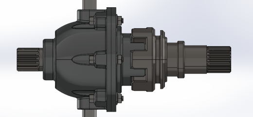 汽车差速器变速箱 3D CAD 模型缩略图