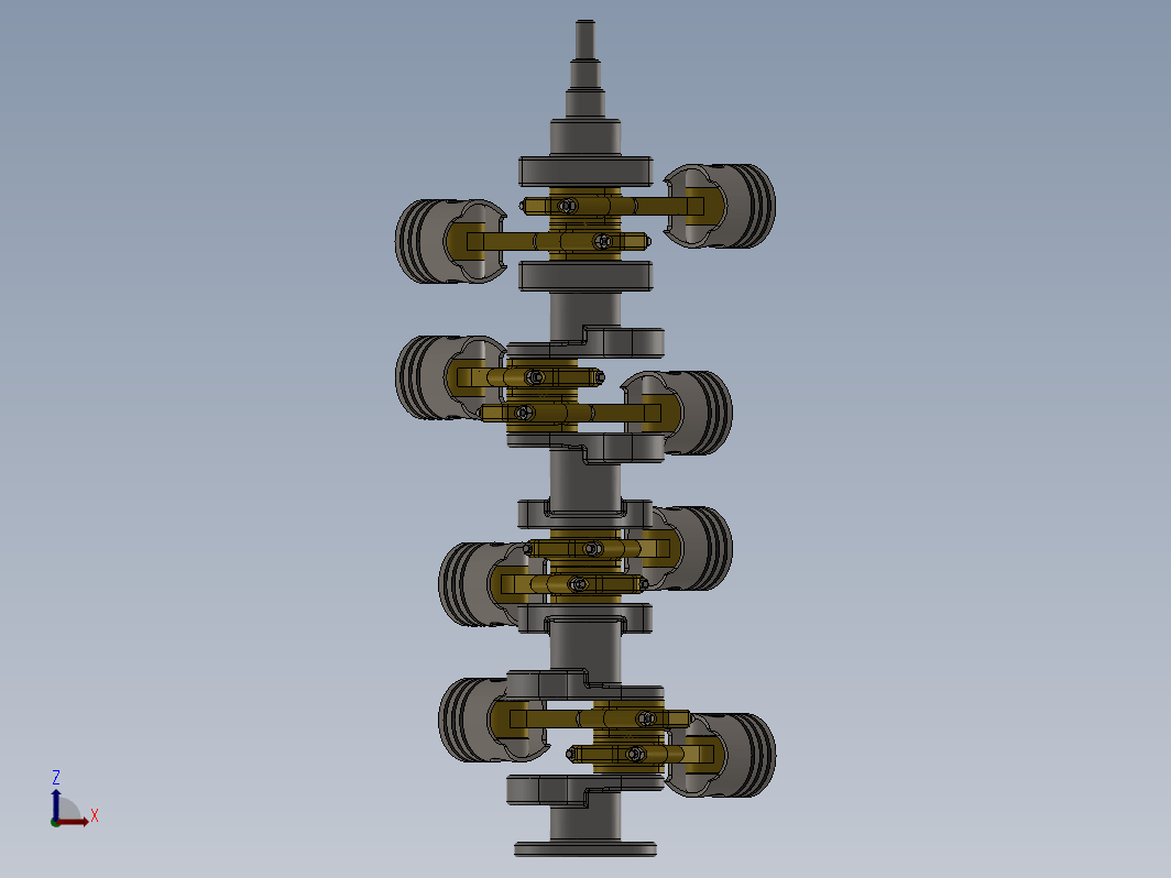 V8发动机冲程