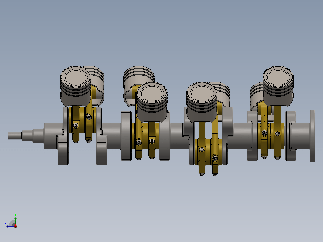 V8发动机冲程