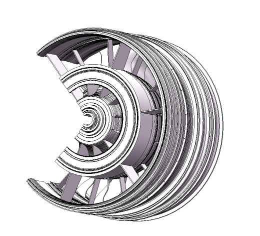 CFM-56低压压气机组件三维SW2020带参缩略图