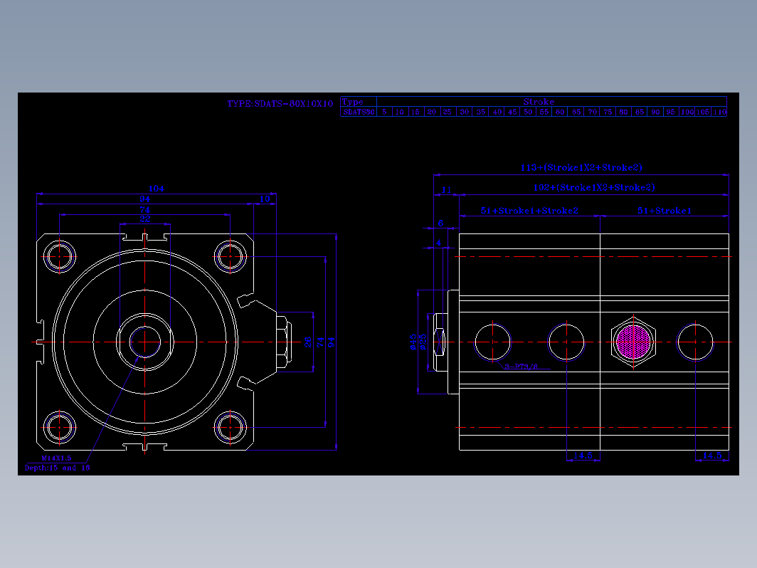 SDA气缸 83-SDAT-80-SN