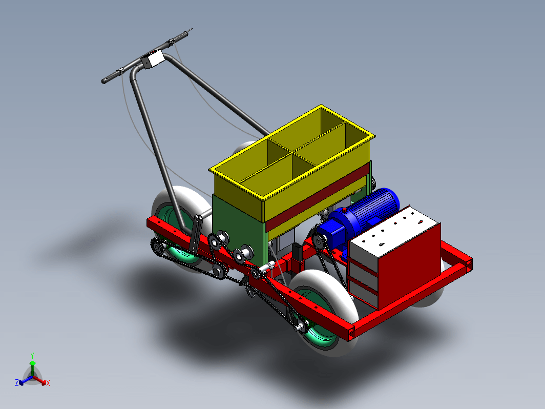 电动助力播种机设计 sw2014+CAD+说明书