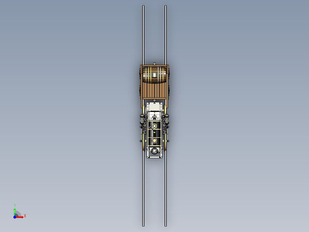 stephenson 1829老式内燃机蒸汽火车模型