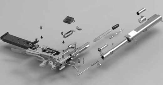1134柯尔特M1911A1式自动手枪UG设计缩略图