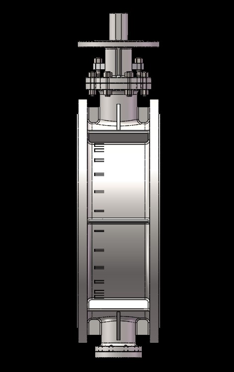 蝶阀3D模型及图纸