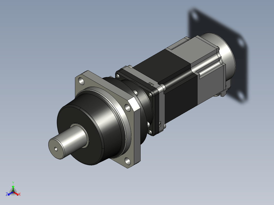 行星减速电机，带制动器HK-KT43BG1，传动比i=5