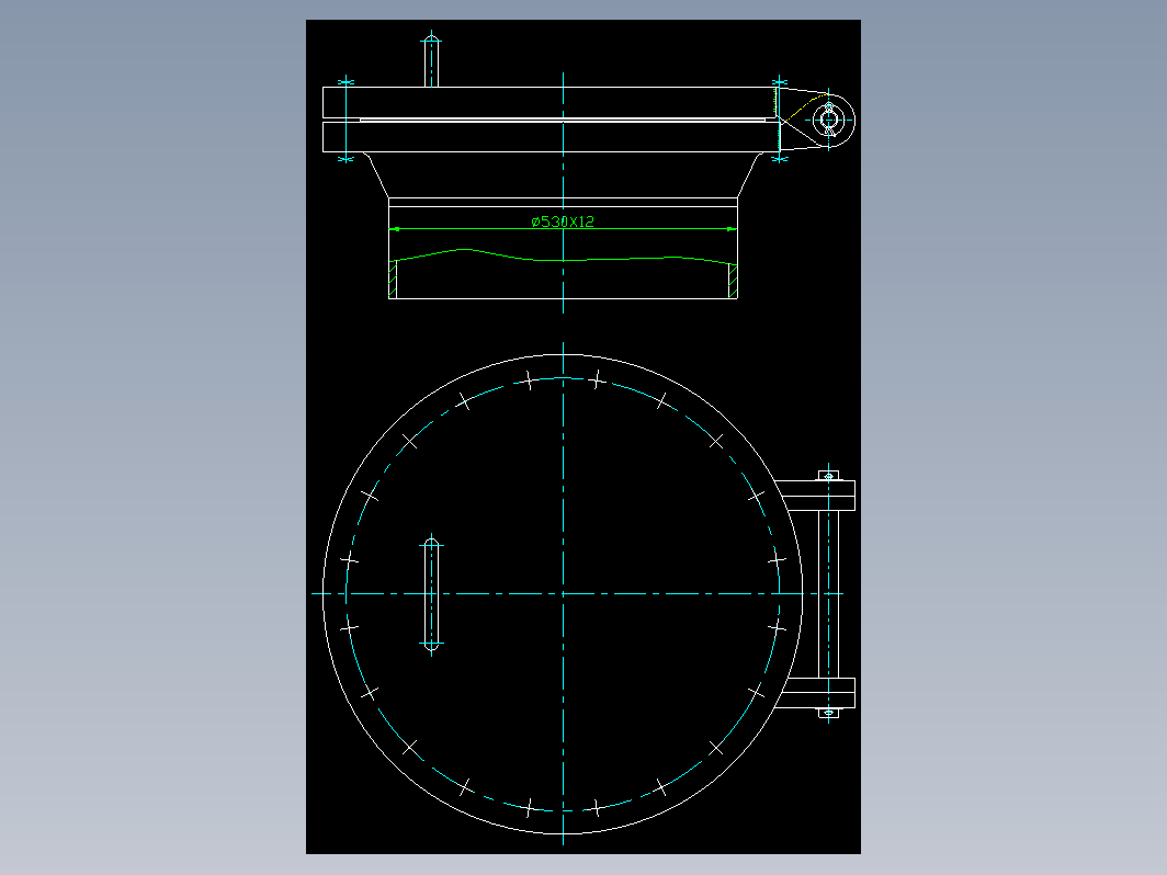 HG21518-95回转盖带颈对焊法兰人孔 A-RF-500-2.5