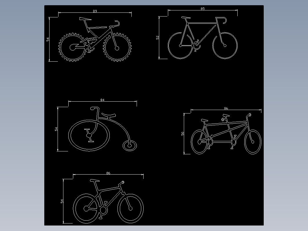 2D-多款自行车