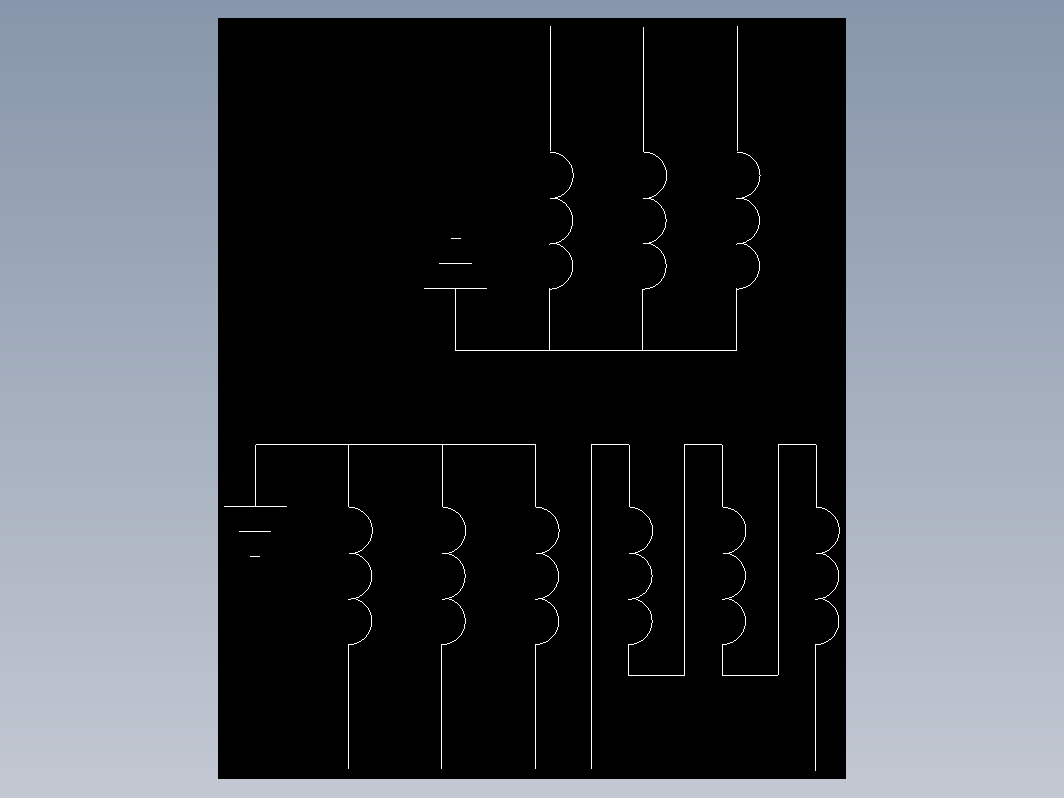 电气符号  三相三绕组变压器2