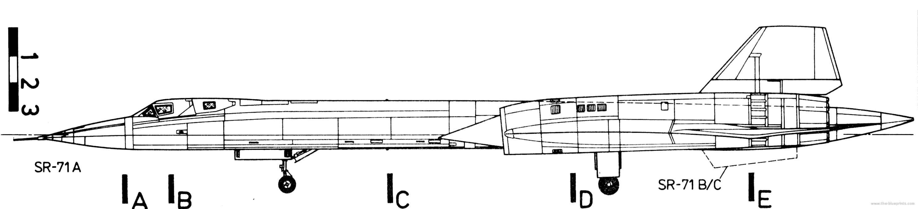 SR-71 Blackbird黑鸟侦察机