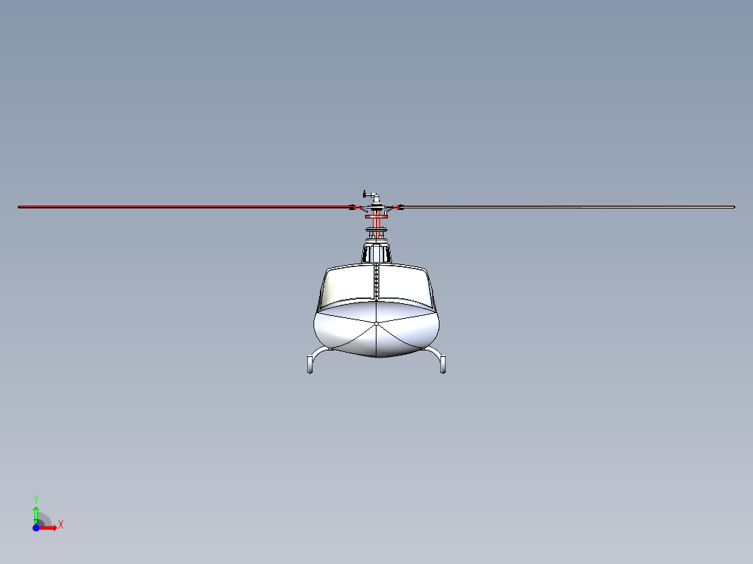 贝尔 Bell 412桨叶旋翼直升机