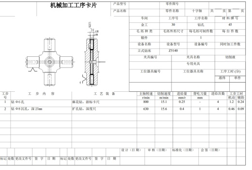 十字轴钻4孔（分度）夹具设计缩略图