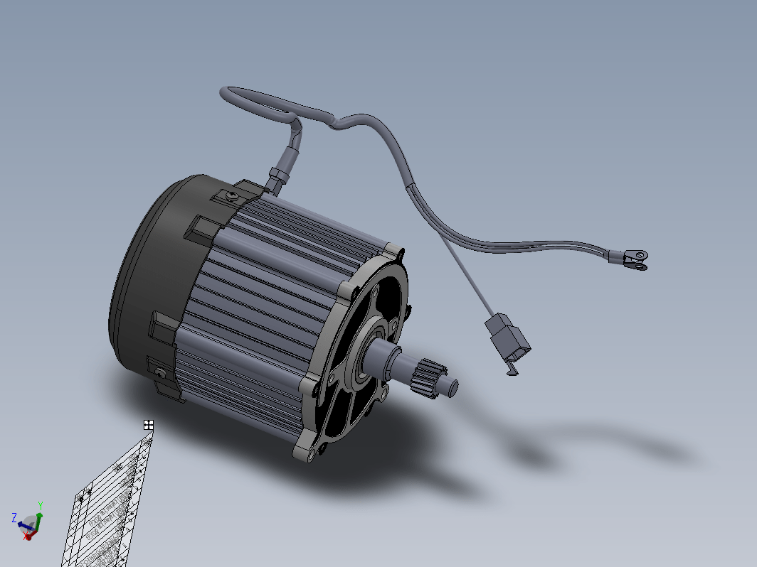 无刷电机装配数模（图纸数据完整，内部结构清晰，内含零件明细）