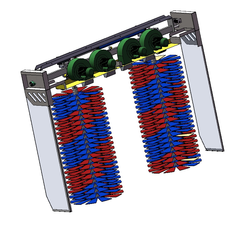 洗车机竖刷结构