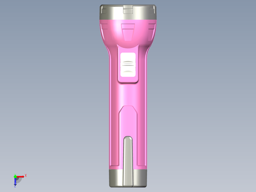 袖珍手电筒3D图纸三维Step无参