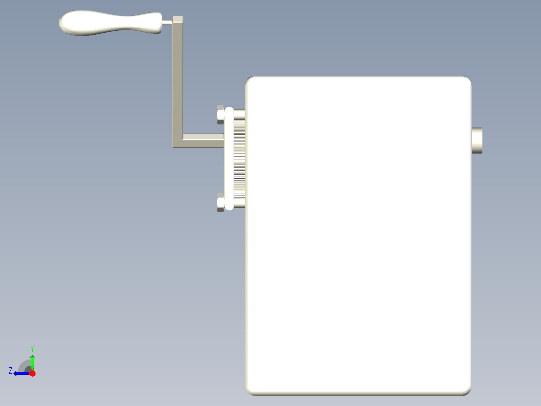 手动碎纸机3D模型