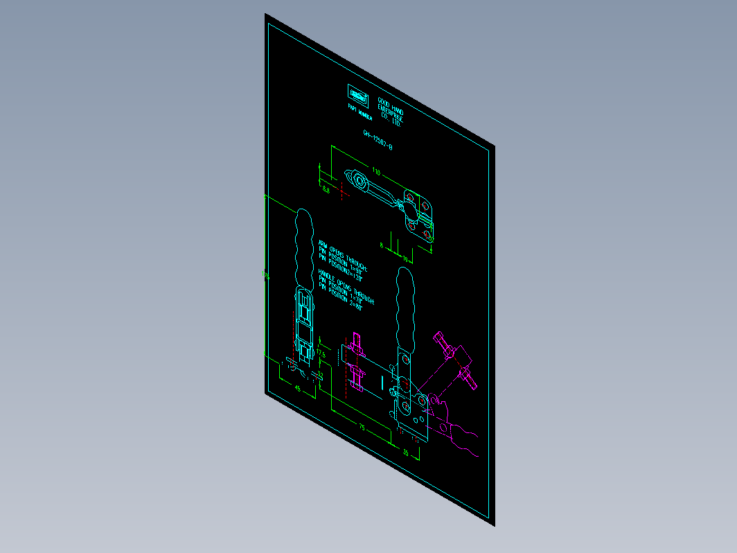 垂直式肘夹-12502-b