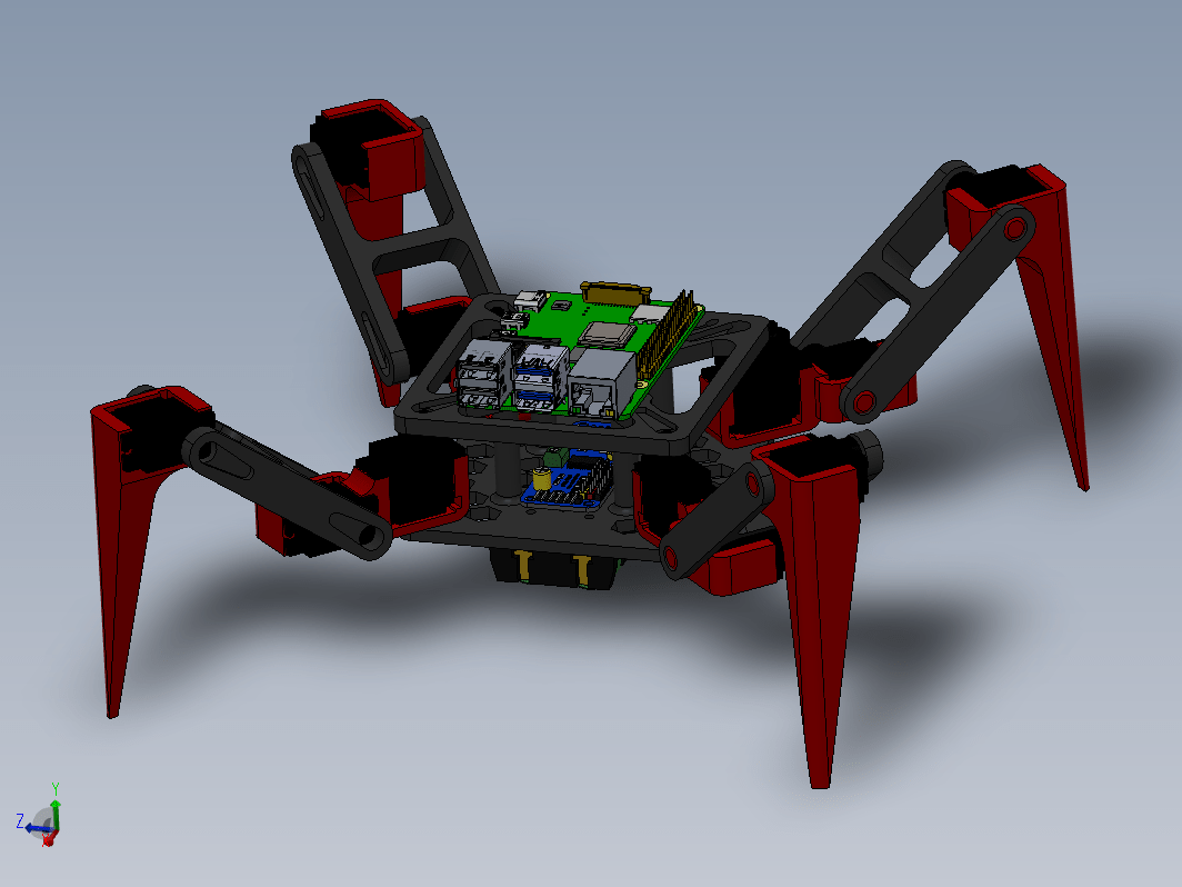 四足蜘蛛机器人 12 DOF Quadruped Spider