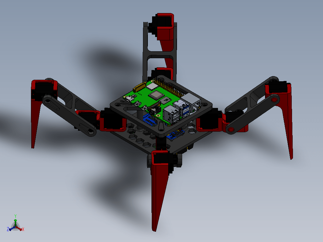 四足蜘蛛机器人 12 DOF Quadruped Spider