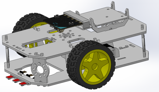 机器人自走车框架 SparkFun micro-bot 