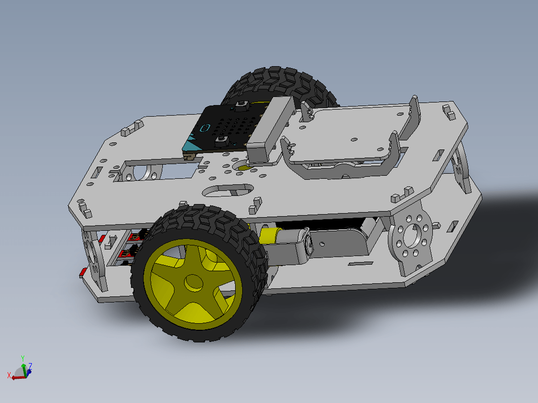 机器人自走车框架 SparkFun micro-bot 