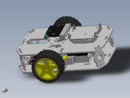 机器人自走车框架 SparkFun micro-bot 缩略图