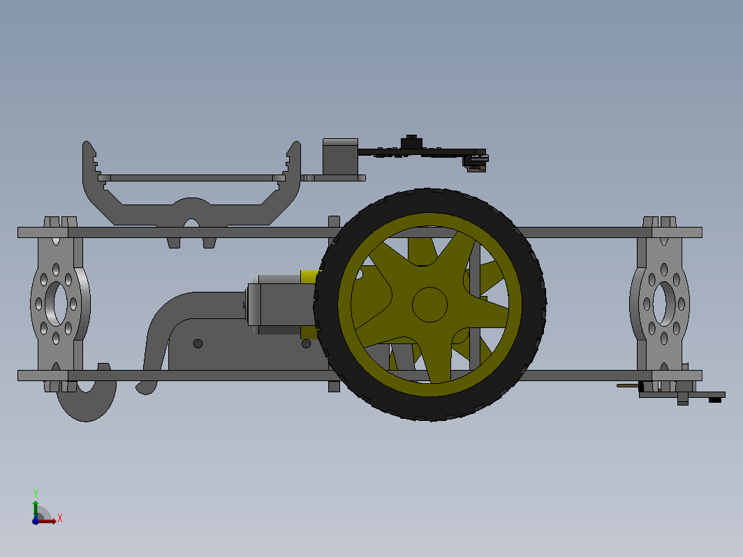 机器人自走车框架 SparkFun micro-bot 