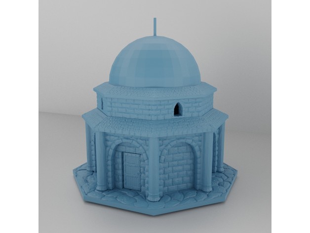 中世纪小型教堂模型