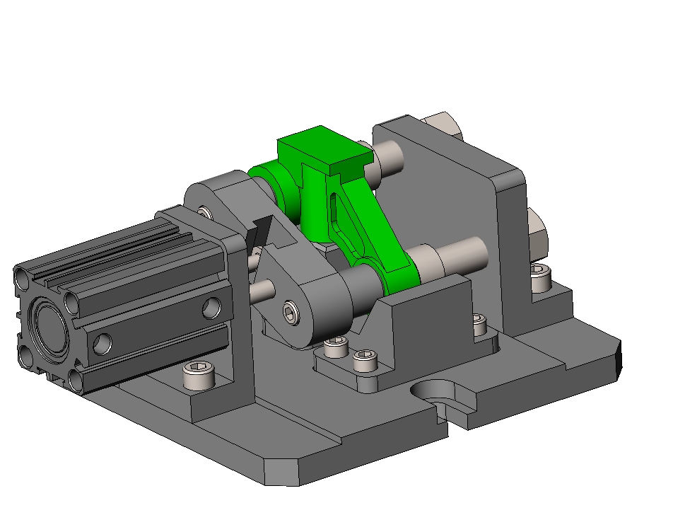 气门摇臂轴自动夹具的设计三维SW2016带参+CAD+说明书