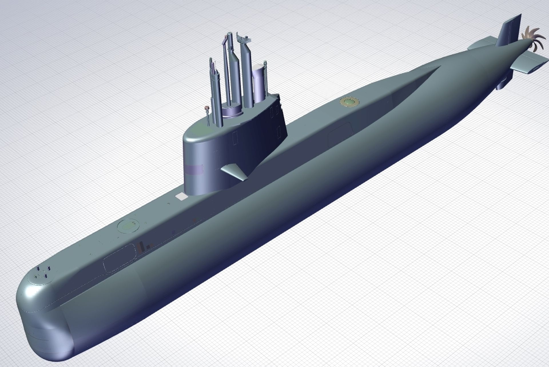 ARA San Juan（S-42）潜艇模型部分结构