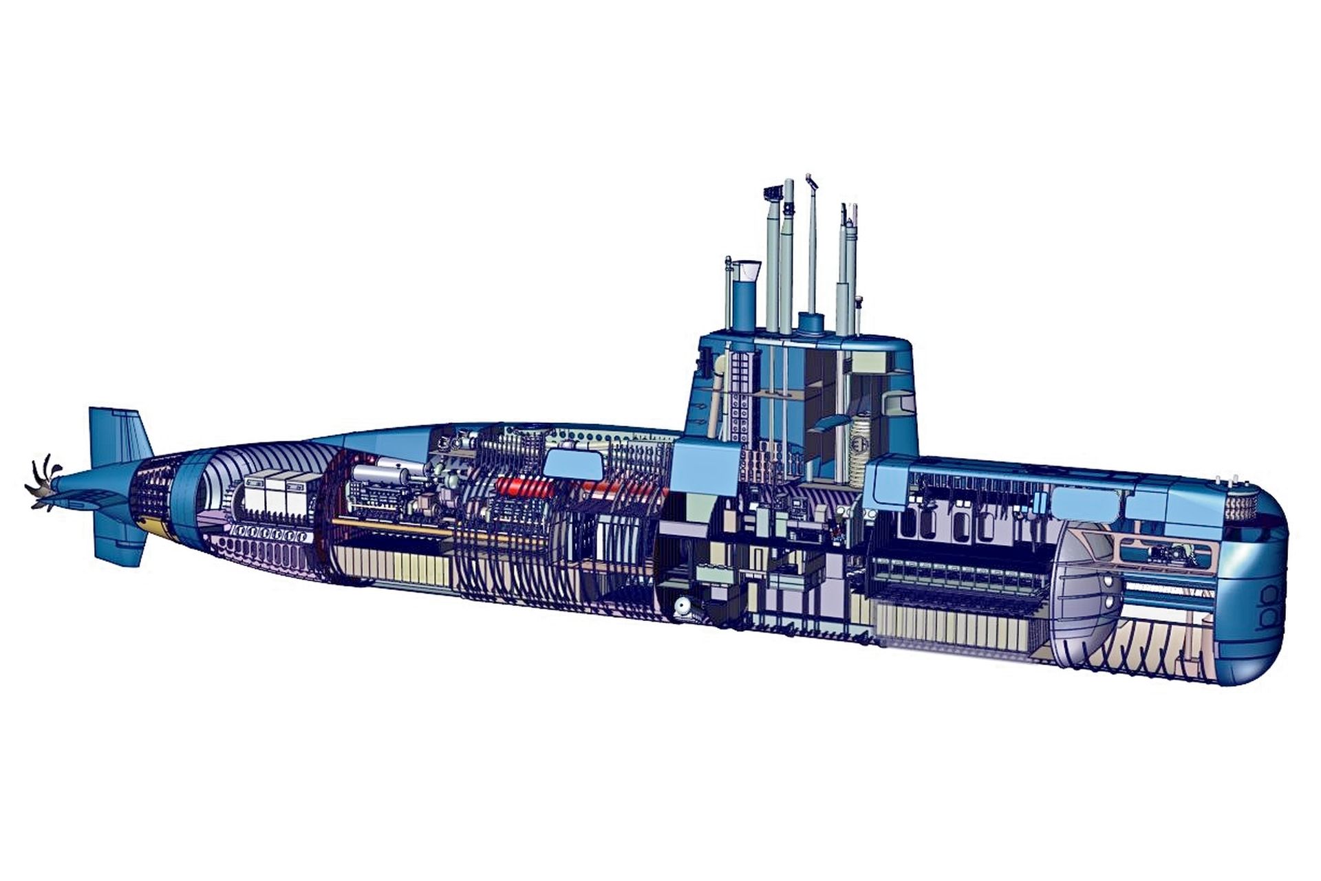 ARA San Juan（S-42）潜艇模型部分结构