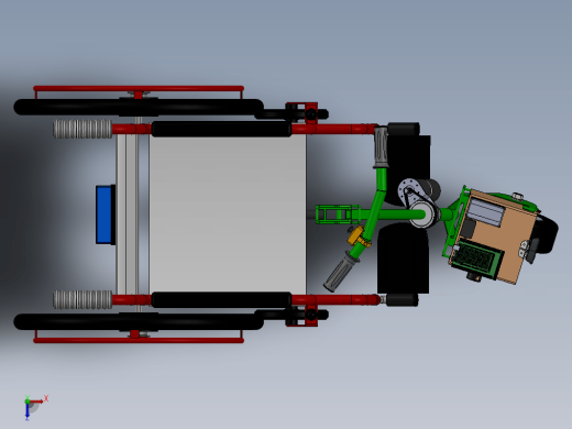 自动轮椅结构3D图纸 Solidworks设计缩略图