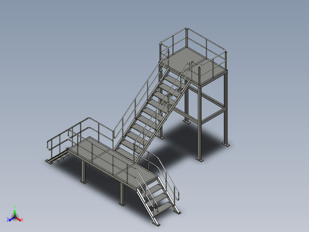 Plataforma-Escada金属平台梯