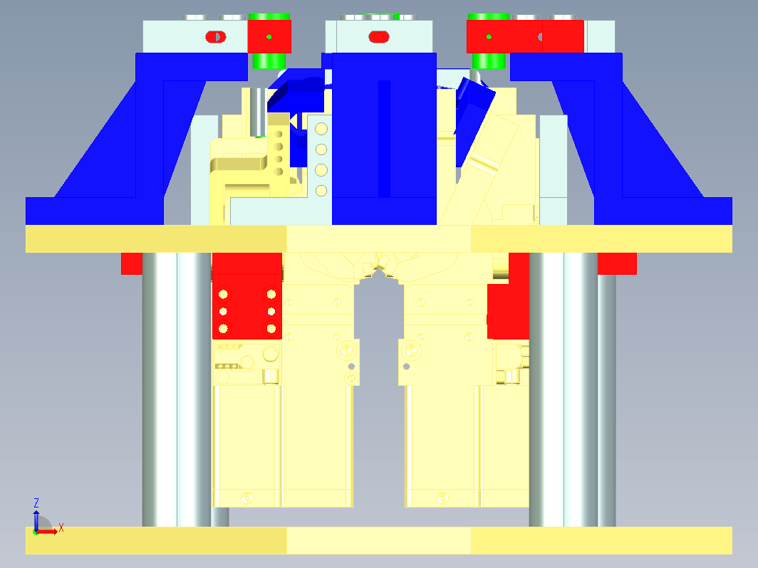 旋钩四工位焊接夹具设计