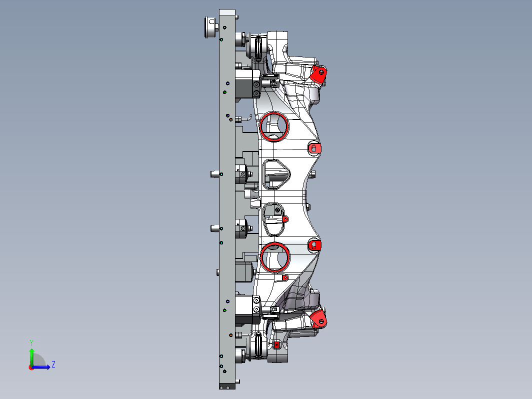 新能源VOLVO汽车副车架液压夹具