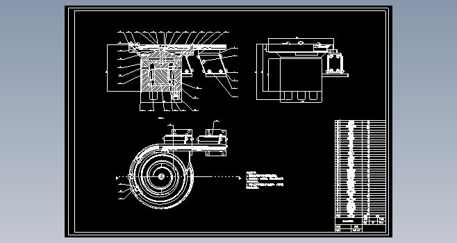 圆盘式件料电磁振动盘CAD