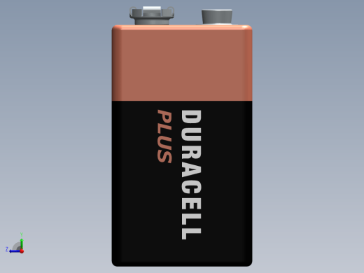 电池 9v-duracell-battery SW STP STL缩略图