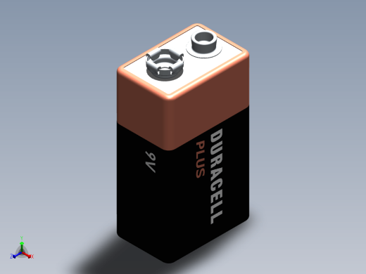 电池 9v-duracell-battery SW STP STL缩略图