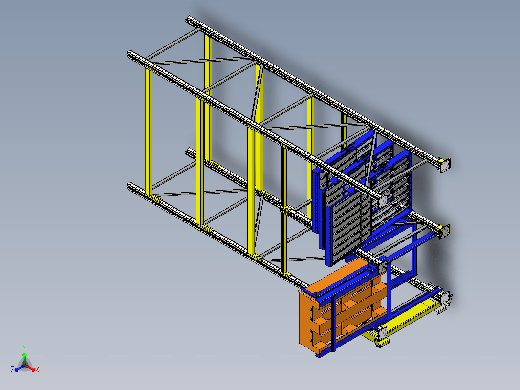 带抽屉的托盘货架 4500mm x 1100mm