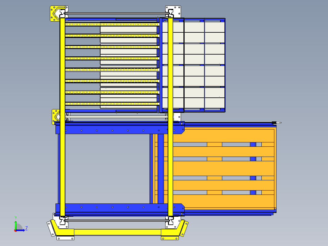 带抽屉的托盘货架 4500mm x 1100mm