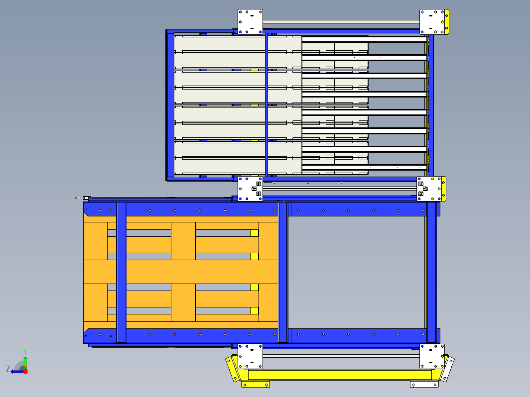 带抽屉的托盘货架 4500mm x 1100mm