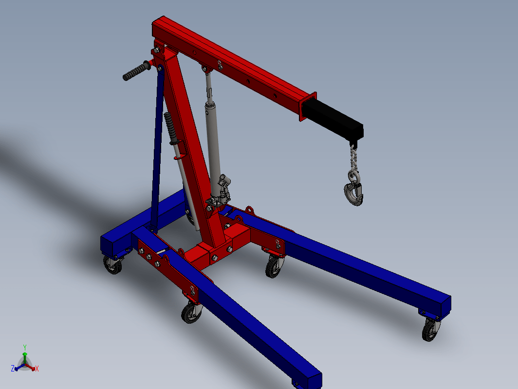 液压绞车移动起重机 Hydraulic winch