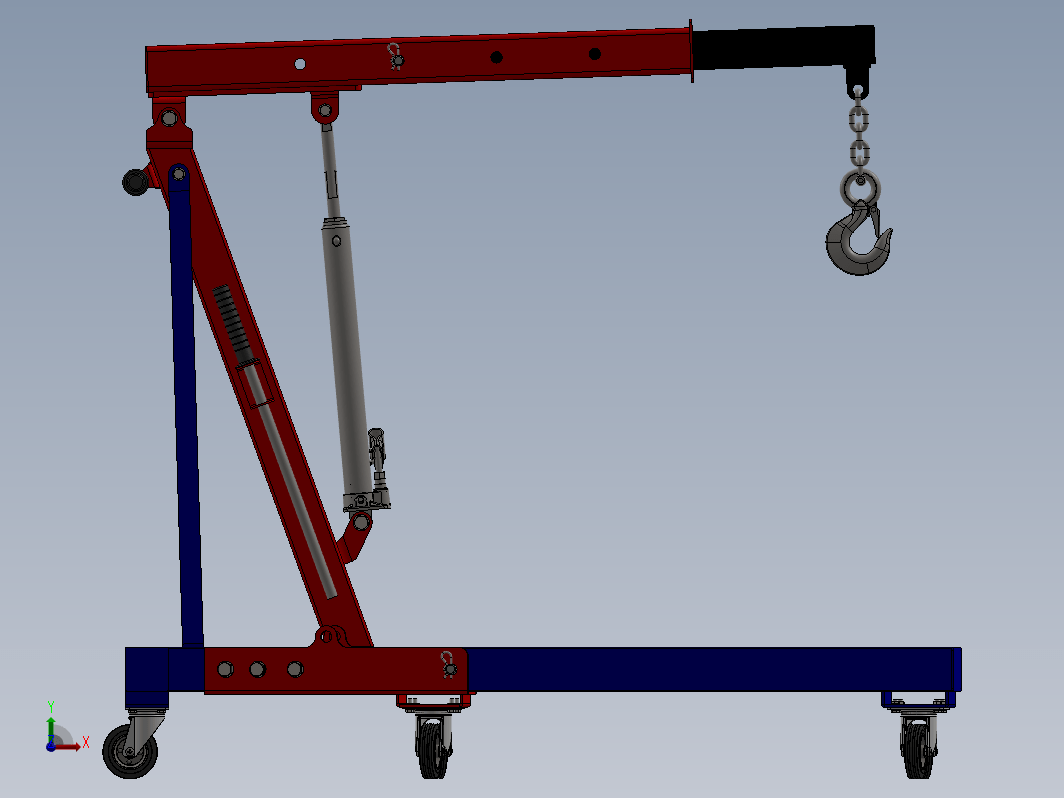 液压绞车移动起重机 Hydraulic winch