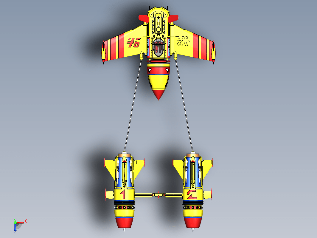 POD赛车“黄色狂怒”46号