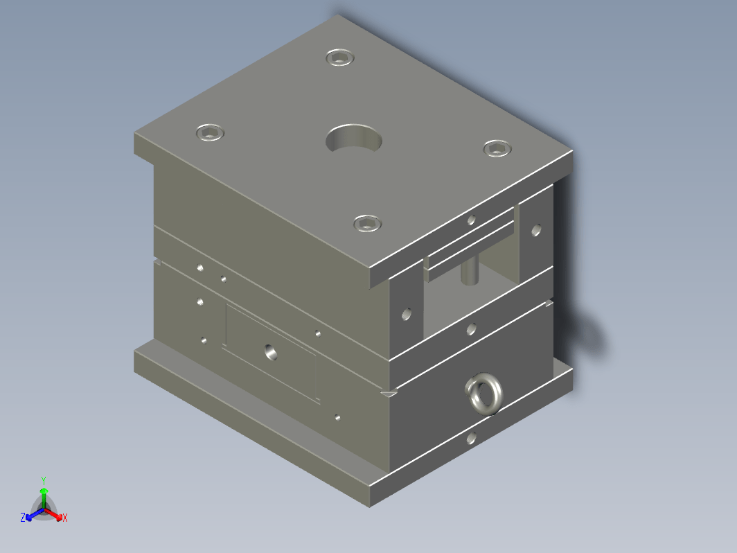 塑料篮 注塑模具 stp